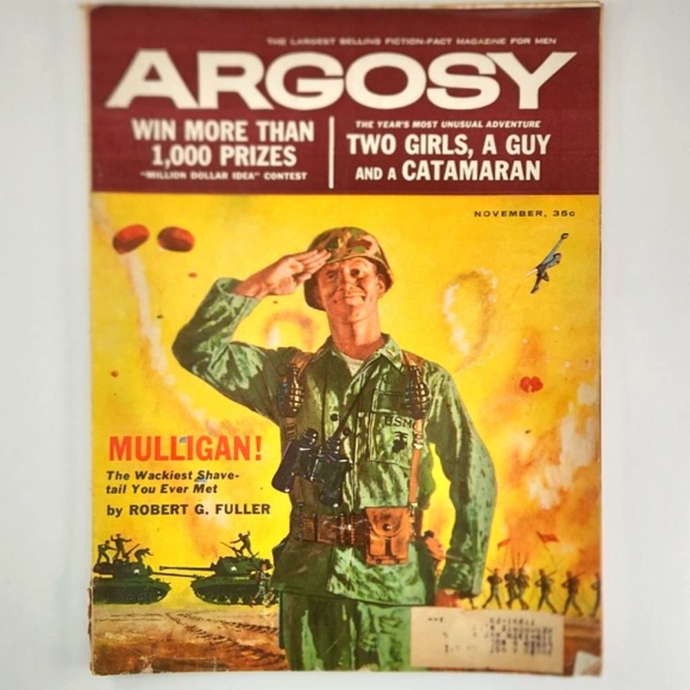 ARGOSY, Nov, 1959 Men's Mid century magazine